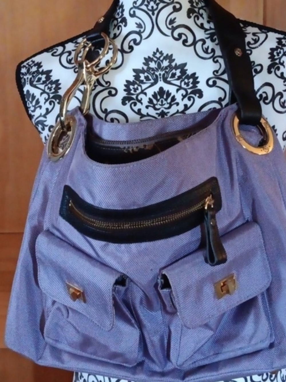 Designer JPK Paris Shoulder Bag with Gold Hardware